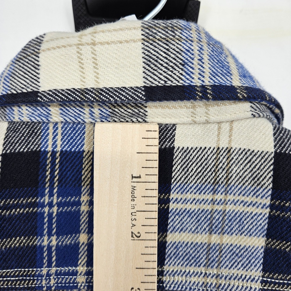 Carhartt Shirt Mens Large Flannel Blue Plaid‎ Long Sleeve Casual Workwear - Picture 5 of 9